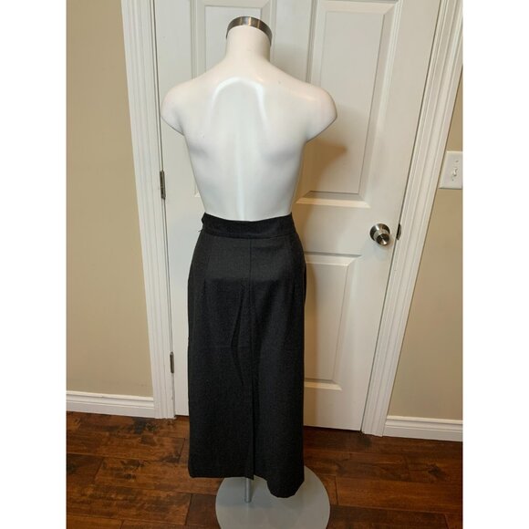 Moschino Couture Gray Wool Midi Pencil Skirt, Size 12 (US), 46 (IT) - Picture 5 of 7